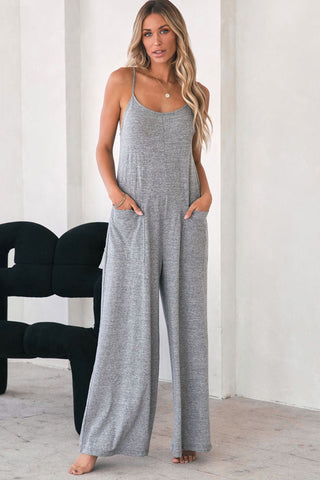 Weekend Lounging Jumpsuit - Gray
