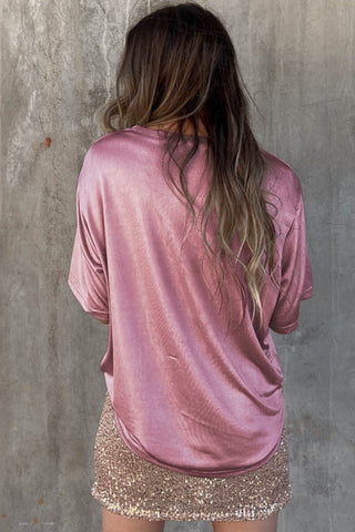 Shimmery Top - Pink
