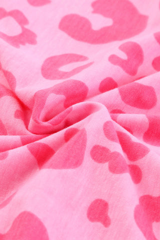 Sleeveless Maxi Dress - Neon Pink Leopard