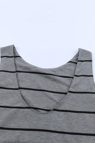 Sleeveless Maxi Dress - Gray