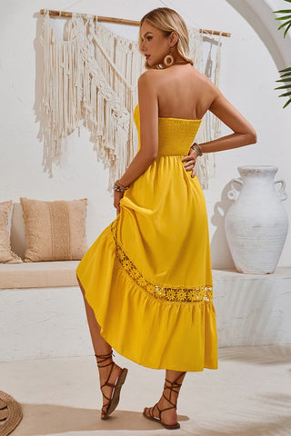 Strapless Maxi Dress - Sunshine Yellow