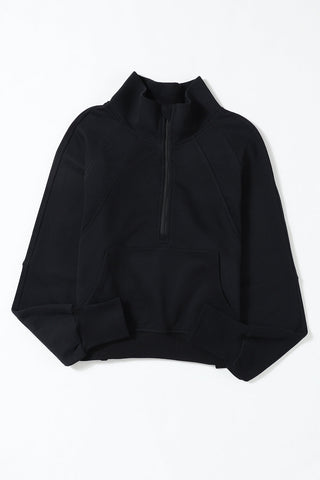Half Zip Pullover - Black