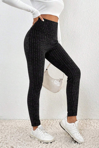 Sweater Leggings - Black