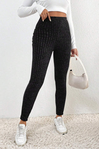 Sweater Leggings - Black