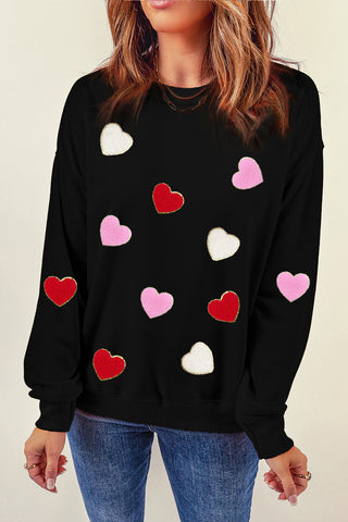 Sequined Heart sweatshirt