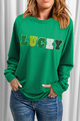 Lucky Sequined Sweatshirt