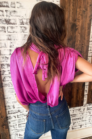 Backless Pink Top