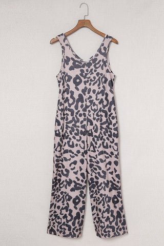Leopard Knit Jumpsuit
