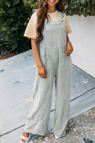 Soft Knit Overalls - Gray