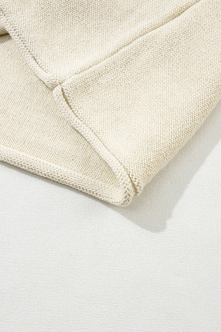 Cap Sleeve Sweater Top - Tan