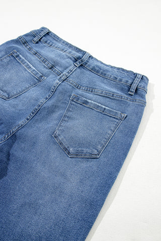 Double Fray Skinny Jeans