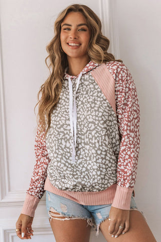 Leopard Hoodie - Pink
