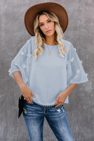 Kimono Sleeve Top - Blue