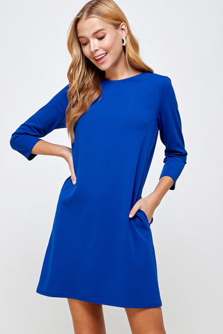 The Perfect Shift Dress - Royal