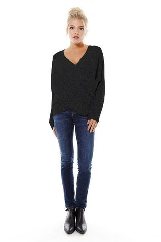 Wrapped in Warmth Sweater - Black - Blue Chic Boutique
 - 1