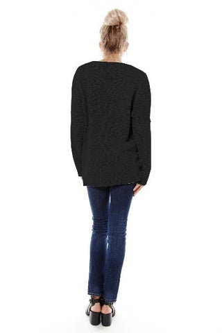 Wrapped in Warmth Sweater - Black - Blue Chic Boutique
 - 8