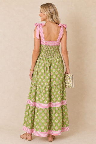 Pink and Green Sundress