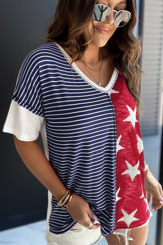 Red, White, and Blue - Red Stars