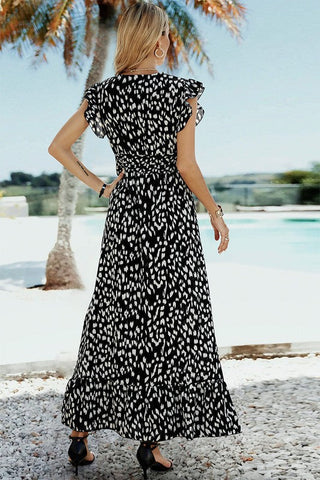 Dots Maxi Dress - Black