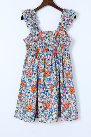 Sweetheart Ruffle Floral Dress