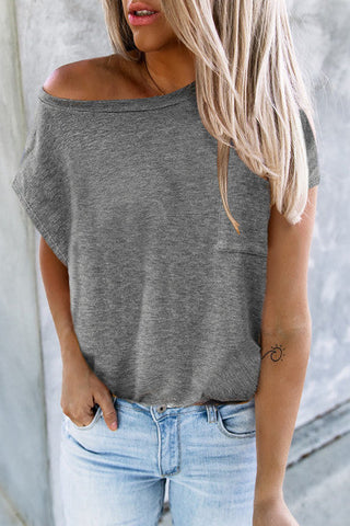 Summer Staple Pocket Tee - Grey