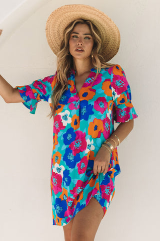 Tropical Vibes Shift Dress