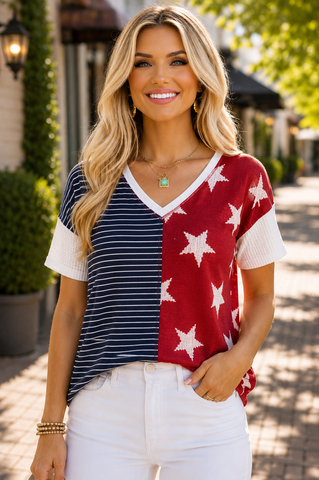 Red, White, and Blue - Red Stars