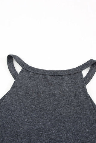 Summer Halter Top - Gray