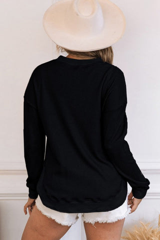 Thermal Tunic Top - Black