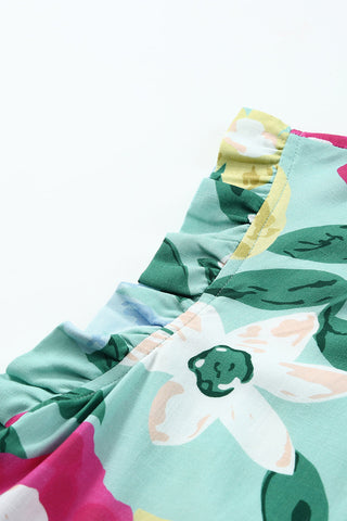 Sleeveless Floral Top - Mint