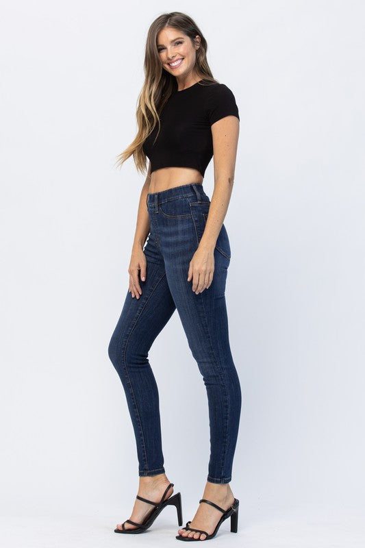 Judy Blue Super Stretch Elastic Waist Skinny Jeans