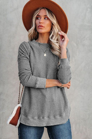 Thermal Tunic Top - Gray