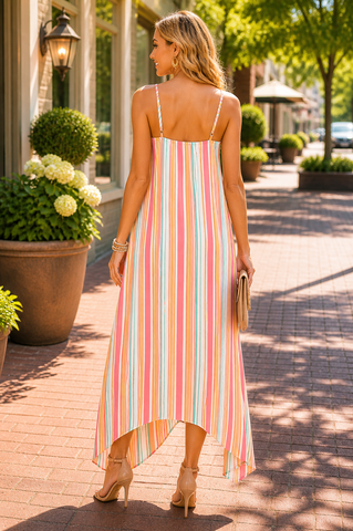 Boho Striped Maxi Dress
