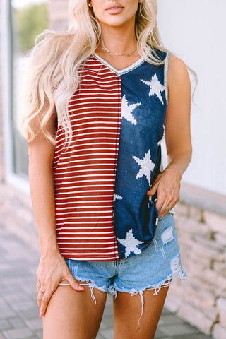 Red, White, and Blue Tank Top
