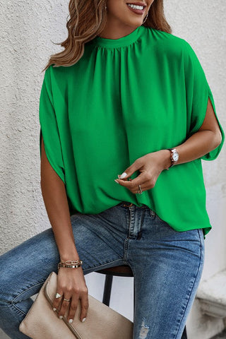 Cape Style Tie Top - Green