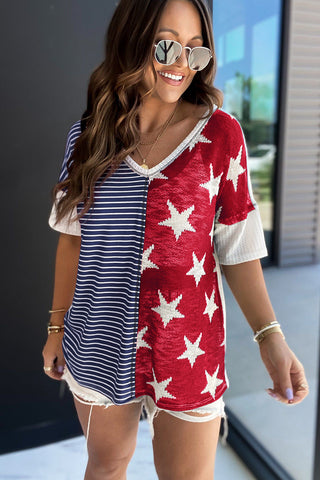 Red, White, and Blue - Red Stars