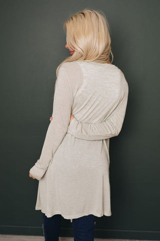 Lightweight Button Up Cardigan - Beige