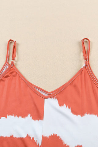 Tie Dye Maxi Dress - Orange
