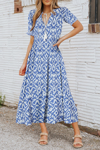 Beachy Maxi Dress - Blue