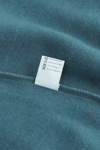 Rainbow Sleeve Crew Neck Sweatshirt - Blue