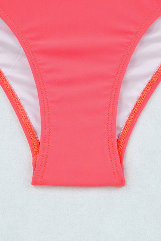 Scalloped Bikini - Hot Pink/Coral