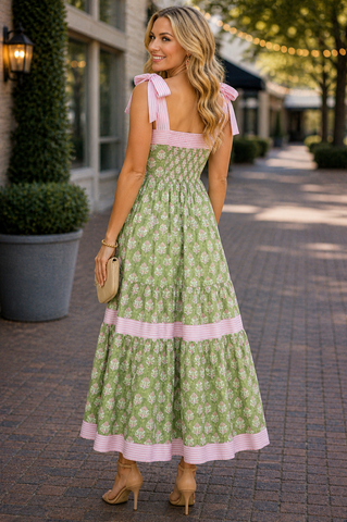Pink and Green Sundress