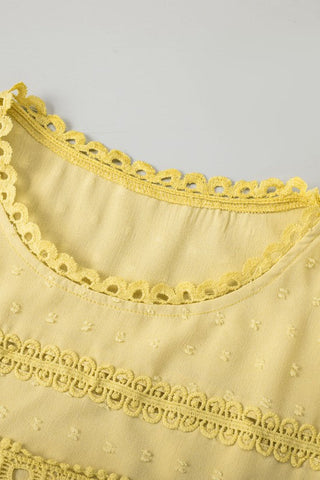 Spring Eyelet Top - Yellow