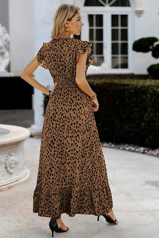 Dots Maxi Dress - Taupe