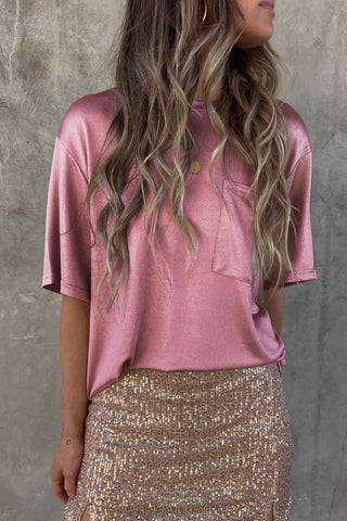 Shimmery Top - Pink