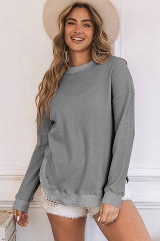 Thermal Tunic Top - Gray