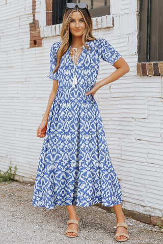 Beachy Maxi Dress - Blue - Ships Tuesday