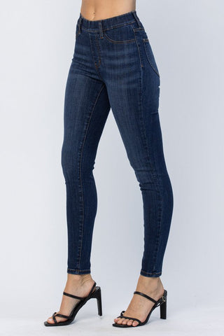 Judy Blue Super Stretch Elastic Waist Skinny Jeans