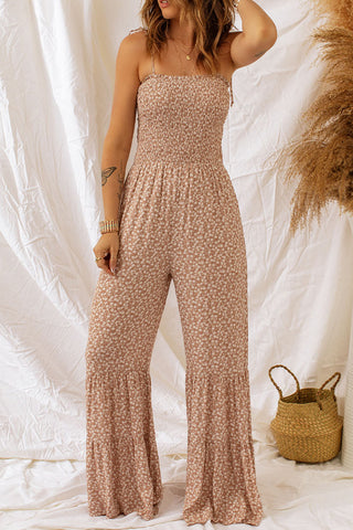 Floral Jumpsuit - Beige