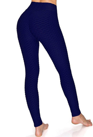 Bottom Lift Honeycomb Leggings - 6 colors